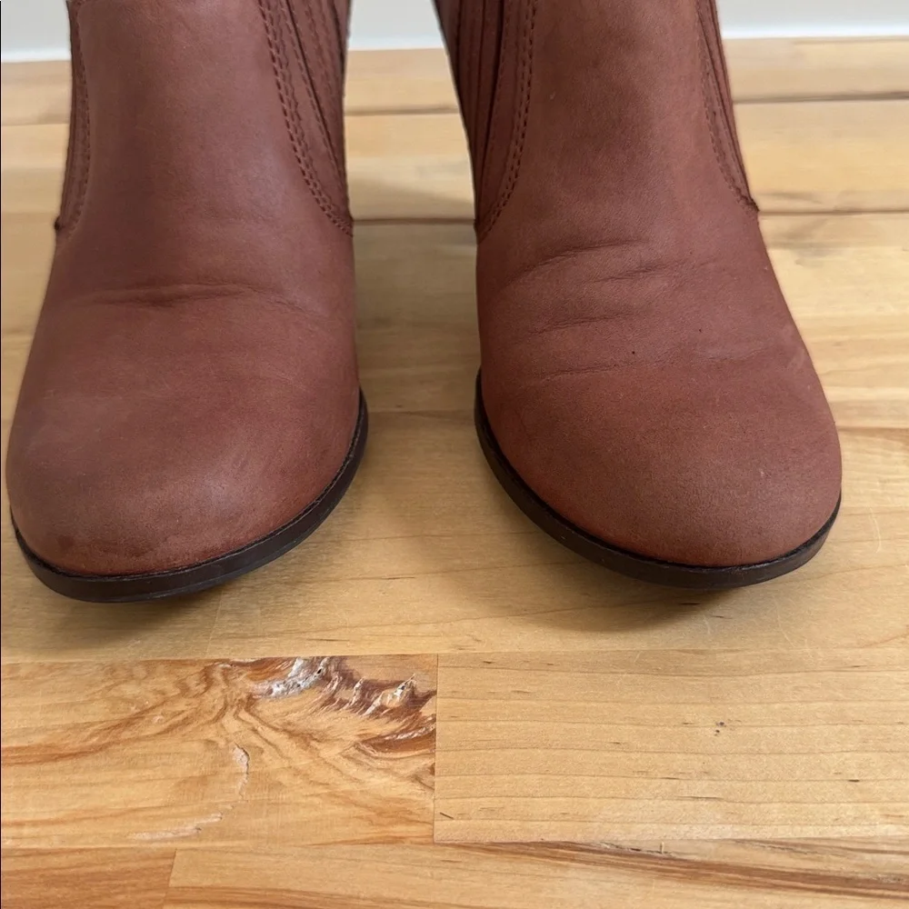 Clarks Brown Heeled Boots for Women - Picture 3 of 6